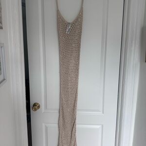 Zara Cream Knit Maxi Dress